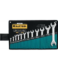 Купить Набор рожковых гаечных ключей KRAFTOOL 6 - 32 мм 12 шт [27033-H12_z01] в интернет-магазине Irkshop.ru