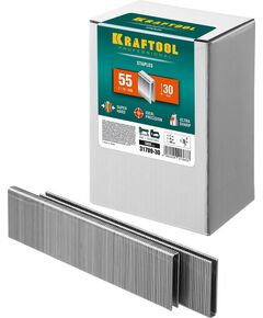 Купить Скобы для степлера узкие KRAFTOOL 30 мм тип 55, 5000 шт [31789-30] в интернет-магазине Irkshop.ru