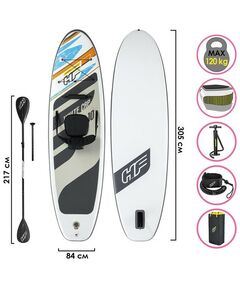 SUP-серфинг: SUP-доска с набором Bestway White Cap Convertible 305 x 84 x 12 см [65341] фотографии