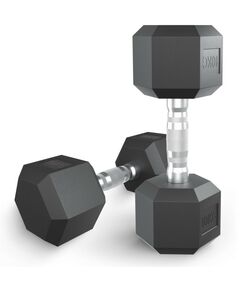 Купить Гантель гексагональная UNIXFIT 10 кг обрезиненная, пара в интернет-магазине Irkshop.ru