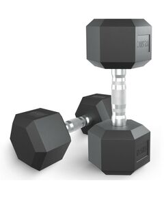 Купить Гантель гексагональная UNIXFIT 12,5 кг обрезиненная, пара в интернет-магазине Irkshop.ru