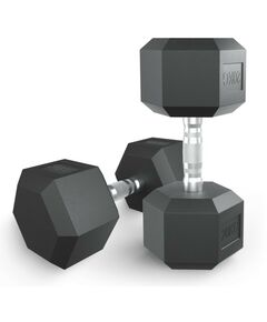 Купить Гантель гексагональная UNIXFIT 20 кг обрезиненная, пара в интернет-магазине Irkshop.ru