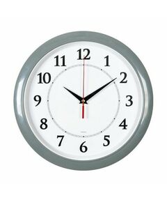 Купить Часы настенные аналоговые Бюрократ WALLC-R89P29/GREY D29см серый/белый в интернет-магазине Irkshop.ru
