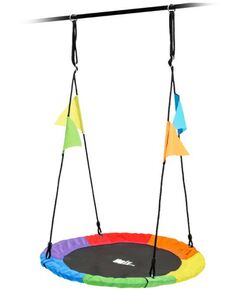 Детские спортивные комплексы: Качели-гнездо подвесные UNIX Kids Color 100 фотографии