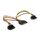 Кабель питания SATA Cablexpert CC-SATAM2F-02 15см, 15pin (M)/2x15pin(F) на 2 SATA устр, угл. разъем фотографии