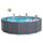 Бассейны: Бассейн каркасный Intex Graphite Gray 478х124 см песчаный фильтр насос лестница тент подстилка [26384] фотографии