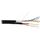 Кабель и разъемы: Кабель Netlan EC-UF004-5E-PC075-PE-BK F/UTP 4 пары, Кат.5e (Класс D), 100МГц, одножильный, BC (чистая медь), с многожильным силовым кабелем 0,75мм2, внешний, PE до -40C, черный, 305м фотографии