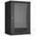 Шкафы и стойки: Настенный разборный шкаф TLK TWC-186045-R-G-BK 19", 18U, стеклянная дверь, Ш600хВ904хГ450мм, 2 пары монтажных направляющих, черный фотографии