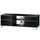 Тумбы и стойки для телевизоров: Стойка под телевизор Sonorous MD 9340-B-INX-BLK 3 полки, 4  ящика, max нагрузка 80кг,   490х1400х440мм (ВхШхГ),  черное стекло /  ножки стального цвета/ черные ящики фотографии