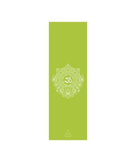 Коврик для йоги RamaYoga Коврик для йоги Dream Om зеленый фотографии