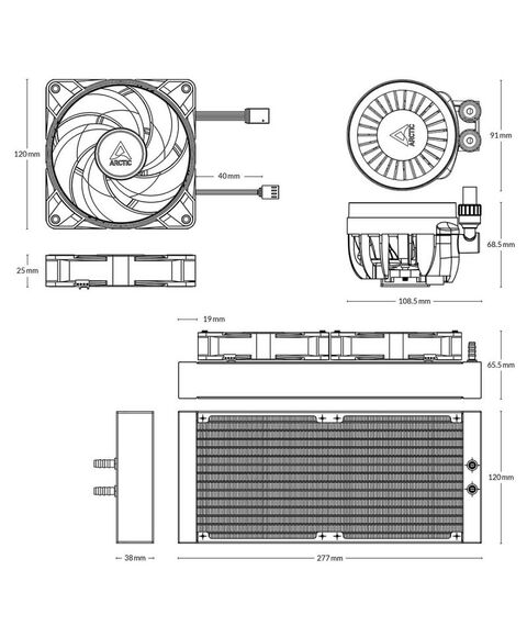 Жидкостная система охлаждения Arctic Cooling Liquid Freezer III-240 A-RGB Black Multi [ACFRE00142A] фотографии