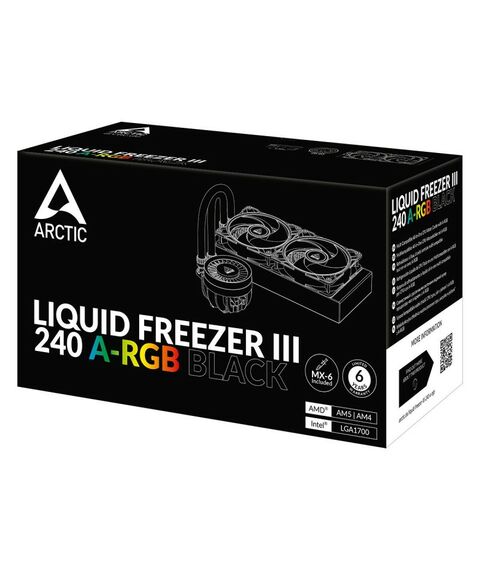 Жидкостная система охлаждения Arctic Cooling Liquid Freezer III-240 A-RGB Black Multi [ACFRE00142A] фотографии
