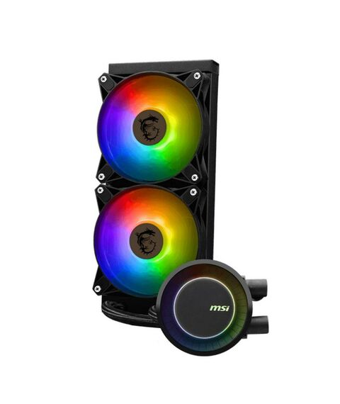 Система охлаждения MSI MAG CORELIQUID E240 2x ARGB Fan, Color Box, LGA1700 [306-7ZW5E17-C24] фотографии