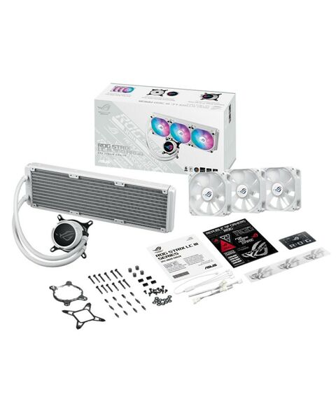 Жидкостная система охлаждения Asus ROG STRIX LC III 360 ARGB WHT AIO COOLER, ASETEK, SIGRID V2, ARGB [90RC00T2-M0UAY0] фотографии