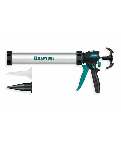 Закрытый пистолет для герметика KRAFTOOL ULTRA 600 мл регулировка силы давления, вариативная антикапельная система, универсальный [06677-60] фотографии