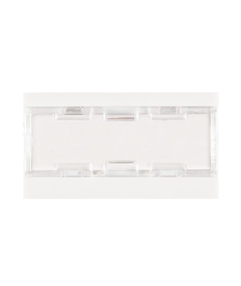 Вставка Nikomax NMC-PM1P-PF-WT французский формат Mosaic, 45x45мм, 1 порт, под модули Keystone, со шторкой, белая фотографии