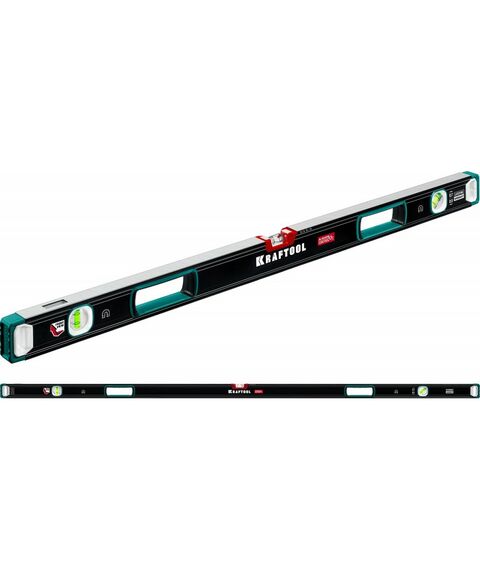 Сверхпрочный магнитный уровень KRAFTOOL A-RATE CONTROL 2000 мм точность 0.3 мм/м, с зеркальным глазком [34988-200] фотографии