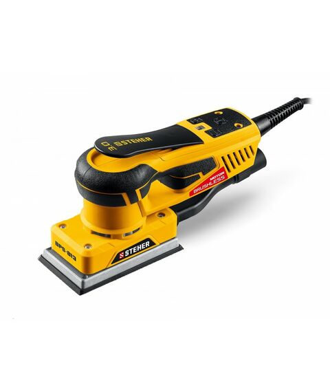 Плоскошлифовальная машина STEHER BPS-813 81х133 мм, 300 Вт, 3 мм, бесщеточная [BPS-813] фотографии