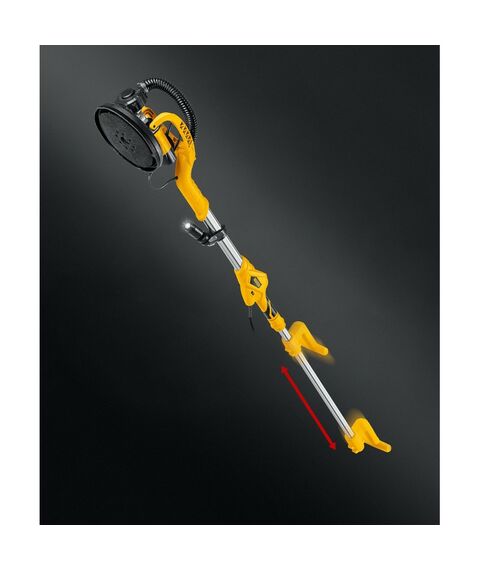 Шлифовальная машина для стен (жираф) STEHER DWL-800 d225 мм, 800 Вт, удлиненная рукоятка, подсветка фотографии