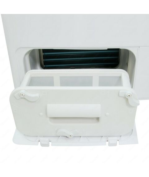 Сушильная машина WILLMARK WDM-8029W конденсационная, загрузка 8 кг, 16 программ, белая/чёрная фотографии