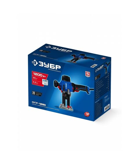 Универсальный фрезер Зубр ФПР-1280 Профессионал, 1200 Вт, 80 мм фотографии