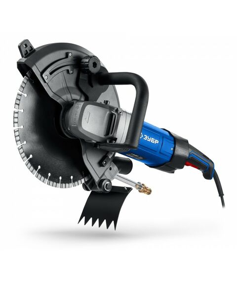 Резчик по бетону Зубр РЭ-2700-355 Профессионал, d 355 мм, 2700 Вт, 125 мм, электрический [РЭ-2700-355] фотографии