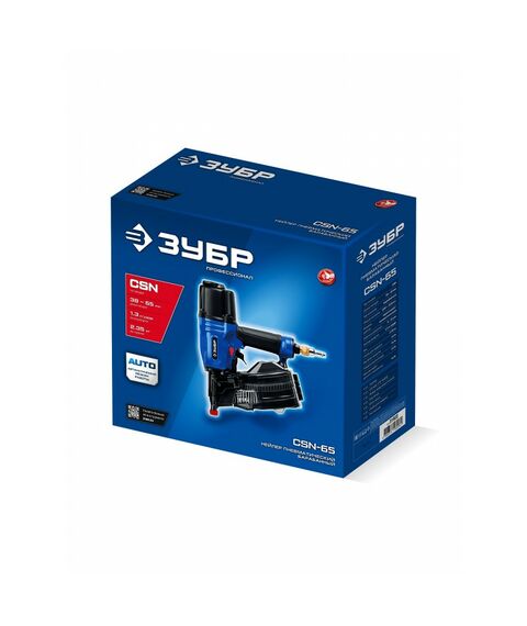 Пневматический обшивочный нейлер Зубр Профессионал CSN-65 для барабанных гвоздей ЗУБР CSN (38-65 мм) [31922] фотографии