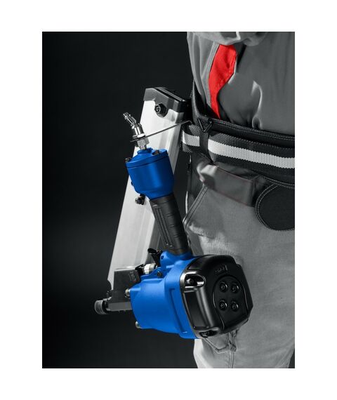 Пневматический нейлер Зубр Профессионал SN34-90A для реечных гвоздей ЗУБР SN34/D34 (50-90 мм) [31925] фотографии