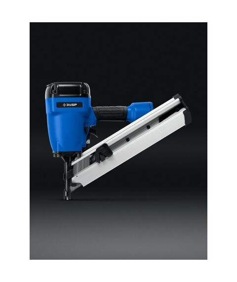 Пневматический нейлер Зубр Профессионал SN34-90A для реечных гвоздей ЗУБР SN34/D34 (50-90 мм) [31925] фотографии