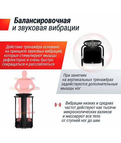 Виброплатформа UNIX Fit Improve 2 in 1 Black фотографии