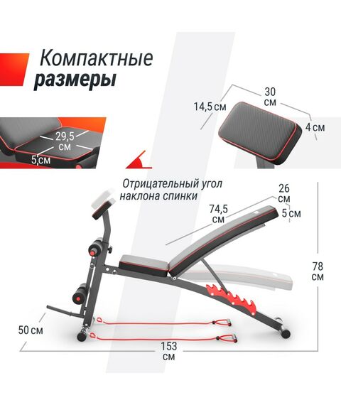 Скамья силовая универсальная UNIX Fit BENCH 150 фотографии