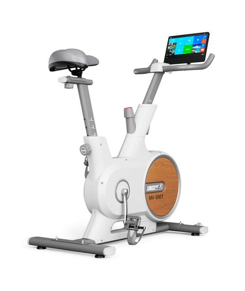 Велотренажер UNIX Fit MV-500T (15,6 TFT ) Wood фотографии