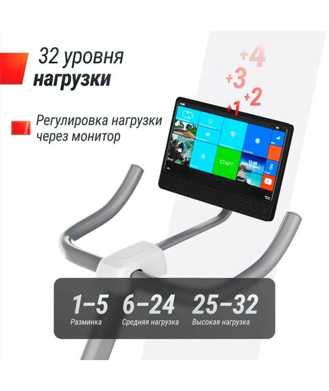 Велотренажер UNIX Fit MV-500T (15,6 TFT ) Wood фотографии