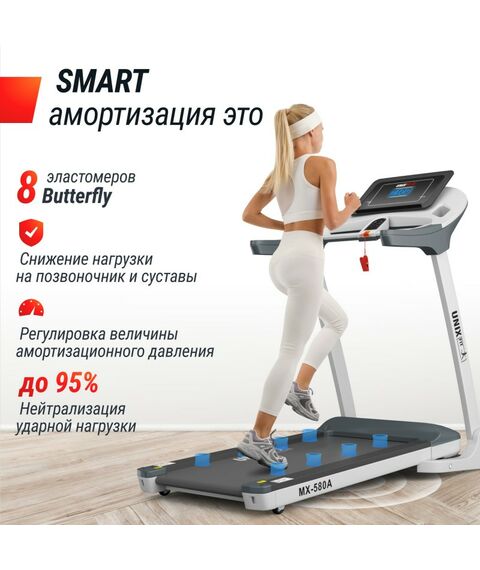 Беговая дорожка UNIX Fit MX-580A White фотографии