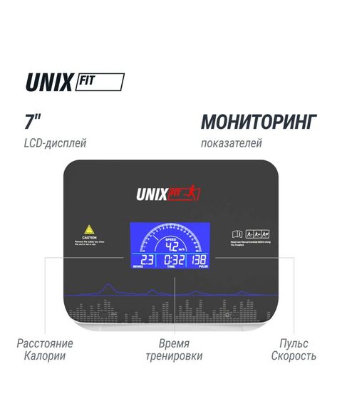 Беговая дорожка UNIX Fit MX-910 AC White фотографии