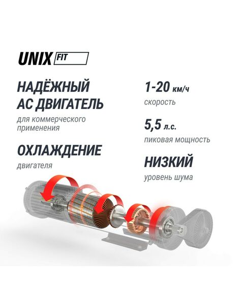 Беговая дорожка UNIX Fit MX-980 AC (LCD) фотографии