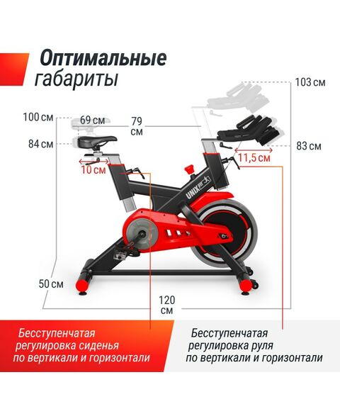 Спин-байк UNIX Fit SB-500 Black фотографии