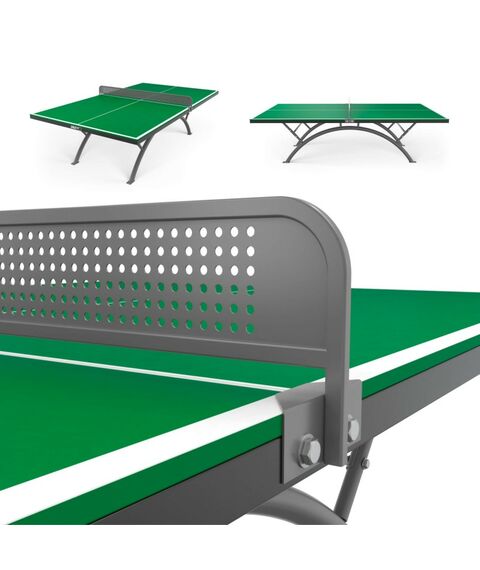 Антивандальный теннисный стол UNIX line 14 mm SMC (Green/Grey) фотографии