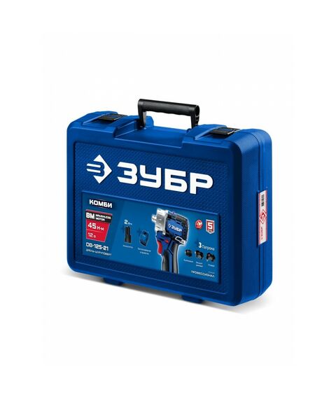 {[ru]:Модульная дрель-шуруповерт Зубр DB-125-21 КОМБИ