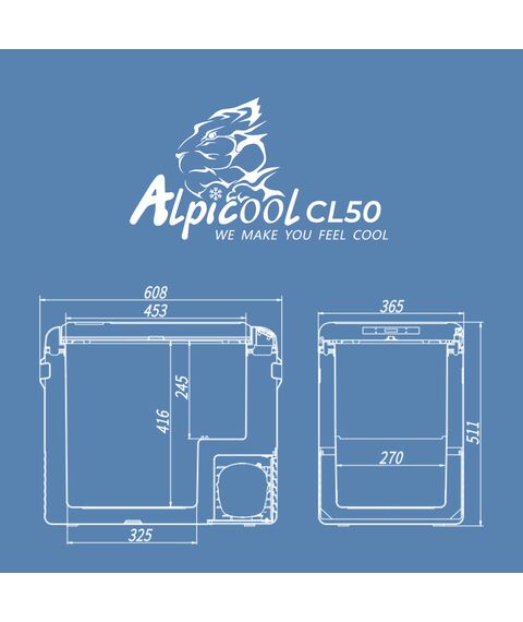 Автохолодильник Alpicool CL50 (12/24) фотографии