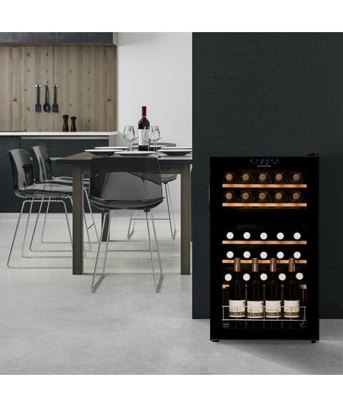 Компрессорный винный шкаф Dunavox (Венгрия) DXFH-30.80 фотографии