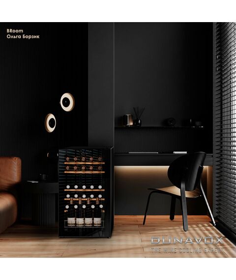 Компрессорный винный шкаф Dunavox (Венгрия) DXFH-30.80 фотографии