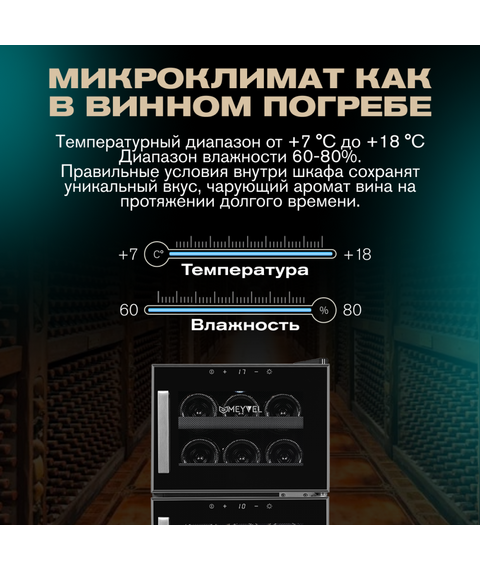 Отдельностоящий винный шкаф Meyvel MV21-BF2 (easy) фотографии