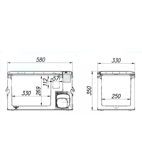 Автохолодильник Alpicool MK25 (12/24) фотографии