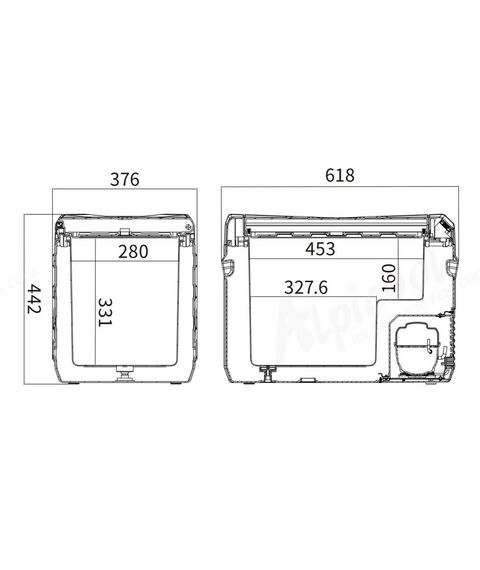 Автохолодильник Alpicool NL40 (12/24) фотографии