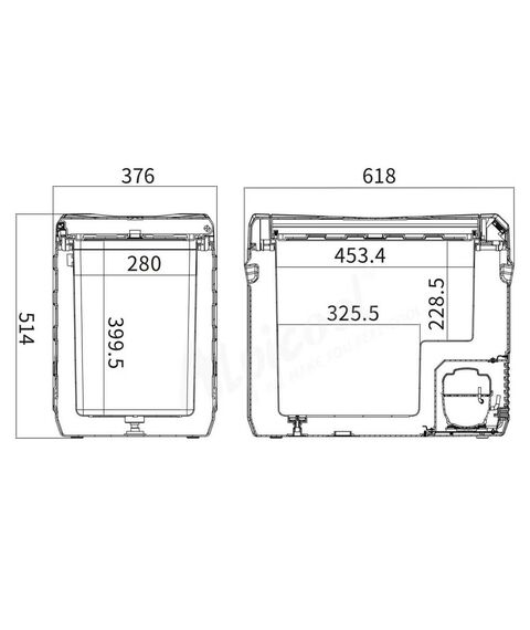 Автохолодильник Alpicool NL50 (12/24) фотографии
