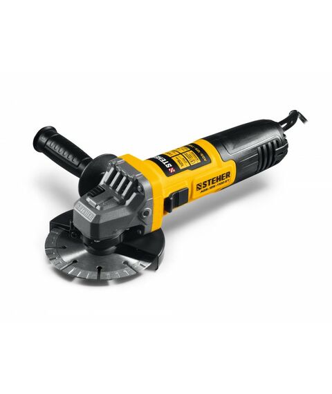 УШМ c регулировкой оборотов STEHER AGS-125-1100 ET d 125 мм, 1100 Вт фотографии