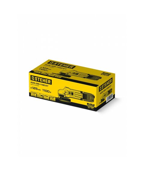 УШМ c регулировкой оборотов STEHER AGS-125-1100 ET d 125 мм, 1100 Вт фотографии