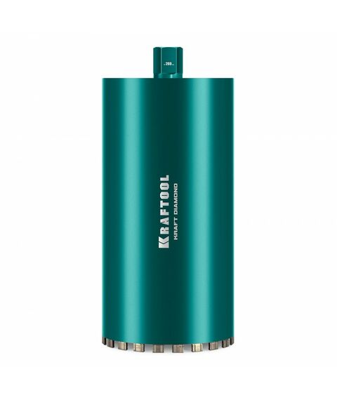 Алмазная коронка по железобетону KRAFTOOL DIAMOND 200 мм 450 мм, 1 1/4", лазерная сварка сегментов [29825-200] фотографии