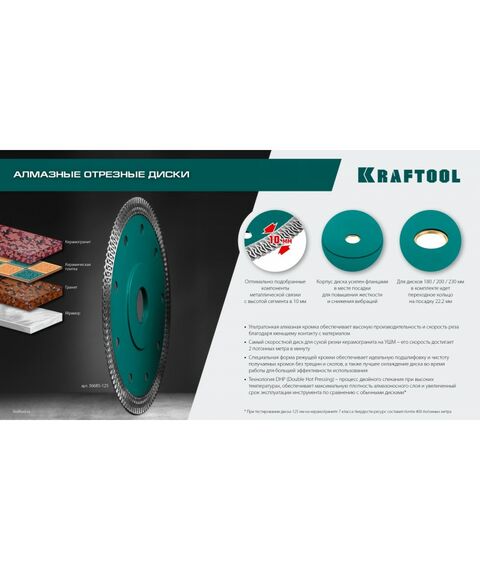 Ультратонкий алмазный диск KRAFTOOL ULTRA-THIN 230х1.8 мм [36685-230] фотографии